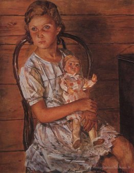 Fille avec une poupée