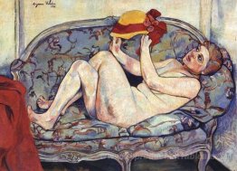 Nu inclinable sur un canapé