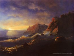 Tempête. Coucher de soleil