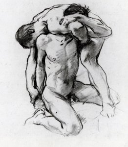 Nudes masculines lutte