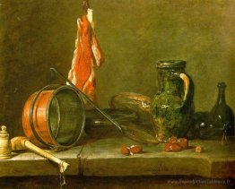 Une alimentation maigre avec des ustensiles de cuisson