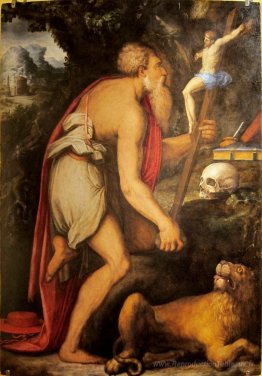 Saint Jérôme en méditation