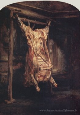 La carcasse d'un bœuf