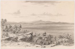 Vue d'une partie des Pyrénées australiennes, Little Mt Cole et A