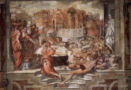 Paul III Farnese dirigeant la continuation de Saint-Pierre