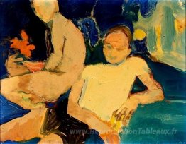 Deux hommes dans un intérieur