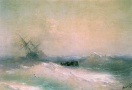Tempête en mer