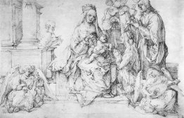 Études sur une grande "photo de la vierge" Madonna and Child, Sa