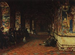 Le porche de l'église de Jean-Baptiste à Tolchkovo. Yaroslavl
