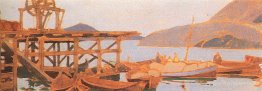 Pier à l'usine de Murmansk