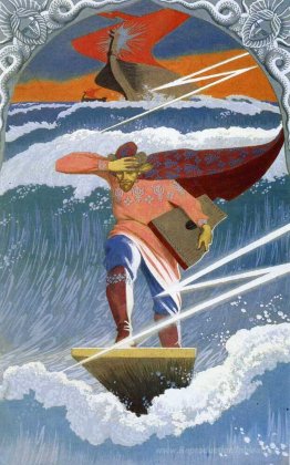 Sadko dans la planche de cyprès