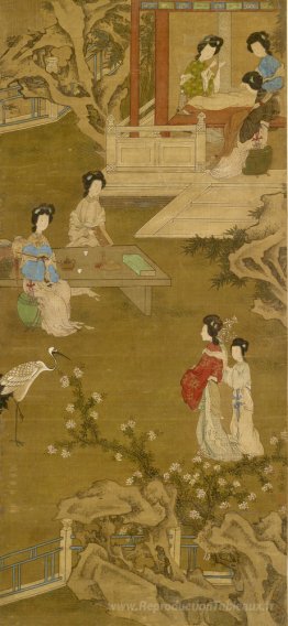 Faire la robe de la mariée (copie anonyme après Tang Yin)