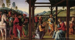 Altarpolyptychon, Predellatafel Scène: adoration des mages