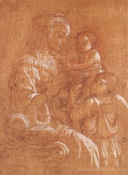Madonna avec l'enfant et deux anges