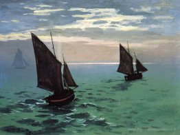Bateaux de pêche en mer