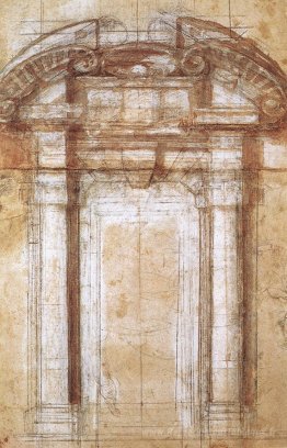 Étude pour la Porta Pia (une porte dans les murs auréliens de Ro