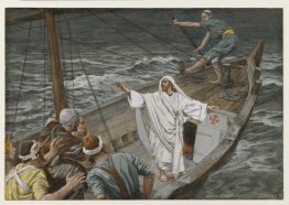 Jésus stimulant la tempête