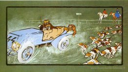 Voiture et renard de chasse