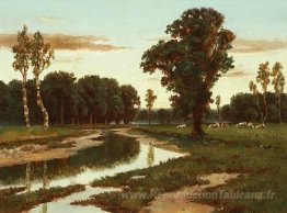 Bovins pâturés près de la rivière