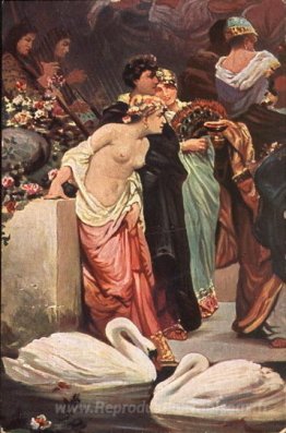 Un bacchanal romain (détail)