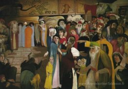 À l'entrée du mur de lamentations à Jérusalem