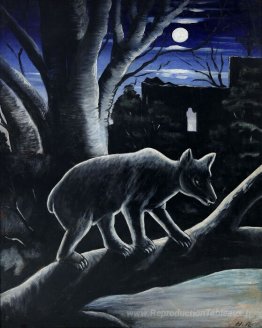 Un ours dans une nuit de lune