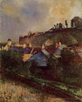 Maisons au pied d'une falaise (Saint-Valerie-sur-Somme)