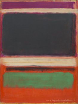 No.3 / No.13 (Magenta, noir, vert sur orange)