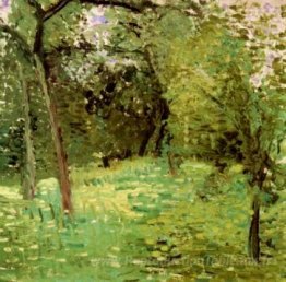 Praid à fleurs avec des arbres