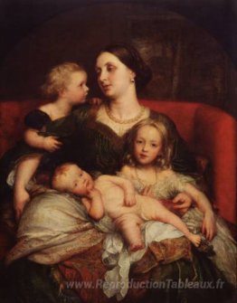 Mme George Augustus Frederick Cavendish Bentinck et ses enfants