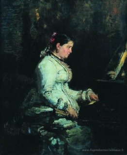 Le piano. Portrait de S.V. Tarnovskaya