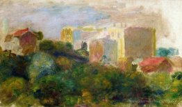 Vue depuis le jardin de Renoir à Montmartre