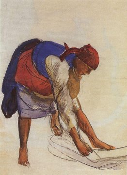 Agriculteur, étalé sur toile