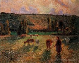 Cowherd à Eragny