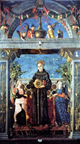 Saint-Bernardine de Sienne avec les anges