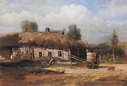 Paysage avec cabane