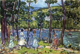 Filles sur la rive