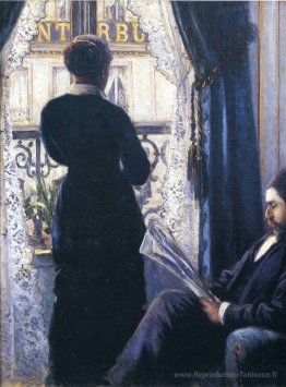 Intérieur, femme à la fenêtre