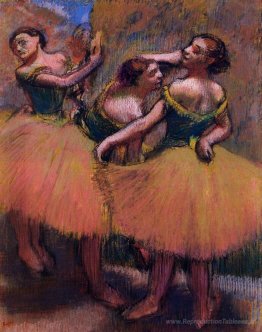 Trois danseurs, chemisiers verts