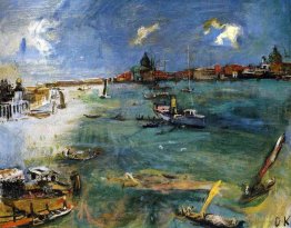 Venise - bateaux sur le Dogana