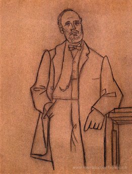 Portrait d'un homme barbu s'appuyant sur le berceau