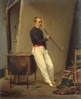 Autoportrait avec tuyau