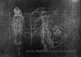 Sans titre (portrait double face d'Unica Zürn) (Verso)