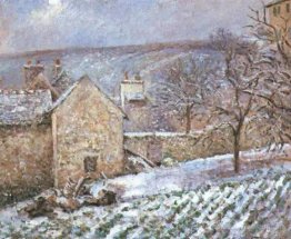 Neige à l'ermitage, pontoise