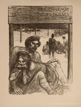 Sur la terre ennemie - les prisonniers russes font des faim de l