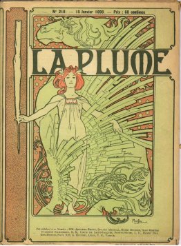 Couverture composée par Mucha pour la revue littéraire et artist