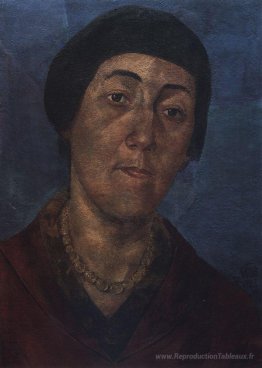 Portrait de M.F.Petrova-Vodkina, la femme de l'artiste