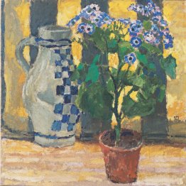 Pot à fleurs et cruche en céramique