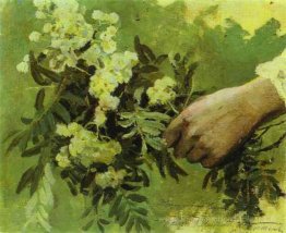 Une main avec des fleurs