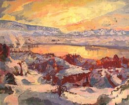 Soleil d'hiver à Hafnarfjörður
